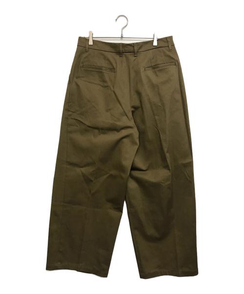 system（システム）SYSTEM (システム) ワイドタックパンツ ブラウン サイズ:88の古着・服飾アイテム