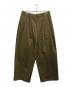 SYSTEM（システム）の古着「ワイドタックパンツ」｜ブラウン