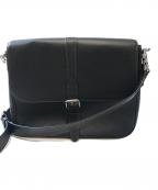 COACHコーチ）の古着「レザーショルダーバッグ」｜ブラック