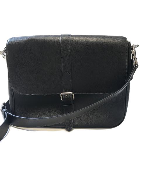 COACH（コーチ）COACH (コーチ) レザーショルダーバッグ ブラックの古着・服飾アイテム