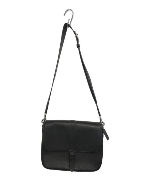 COACH（コーチ）COACH (コーチ) レザーショルダーバッグ ブラックの古着・服飾アイテム