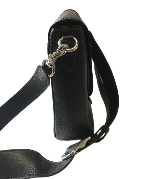 COACH（コーチ）COACH (コーチ) レザーショルダーバッグ ブラックの古着・服飾アイテム