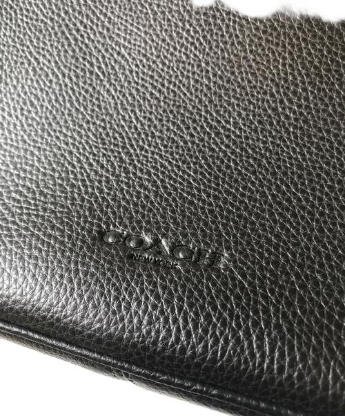 COACH（コーチ）COACH (コーチ) レザーショルダーバッグ ブラックの古着・服飾アイテム