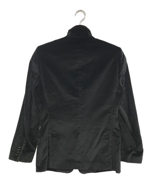 DOLCE & GABBANA（ドルチェ＆ガッバーナ）DOLCE & GABBANA (ドルチェ＆ガッバーナ) ベロアジップテーラードジャケット ブラック サイズ:表記なしの古着・服飾アイテム