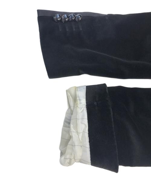 DOLCE & GABBANA（ドルチェ＆ガッバーナ）DOLCE & GABBANA (ドルチェ＆ガッバーナ) ベロアジップテーラードジャケット ブラック サイズ:表記なしの古着・服飾アイテム