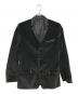 DOLCE & GABBANA（ドルチェ＆ガッバーナ）の古着「ベロアジップテーラードジャケット」｜ブラック