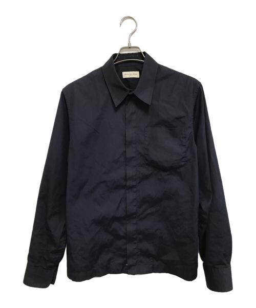 DRIES VAN NOTEN（ドリスヴァンノッテン）DRIES VAN NOTEN (ドリスヴァンノッテン) ジップシャツ ネイビー サイズ:MEDIUMの古着・服飾アイテム