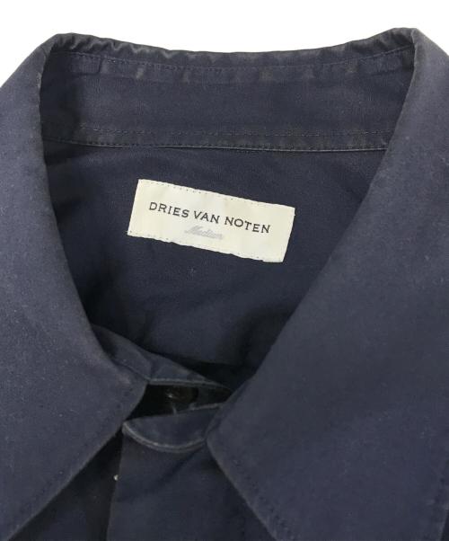 DRIES VAN NOTEN（ドリスヴァンノッテン）DRIES VAN NOTEN (ドリスヴァンノッテン) ジップシャツ ネイビー サイズ:MEDIUMの古着・服飾アイテム
