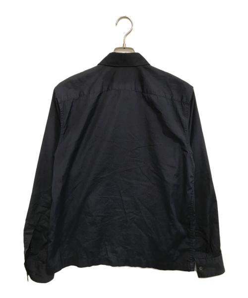 DRIES VAN NOTEN（ドリスヴァンノッテン）DRIES VAN NOTEN (ドリスヴァンノッテン) ジップシャツ ネイビー サイズ:MEDIUMの古着・服飾アイテム