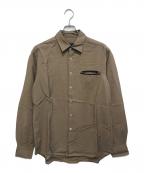 PRADAプラダ）の古着「モヘアウールシャツ」｜ブラウン