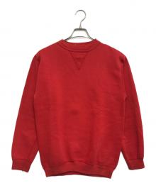 VINTAGE（ヴィンテージ）の古着「前Vヴィンテージスウェット」｜レッド