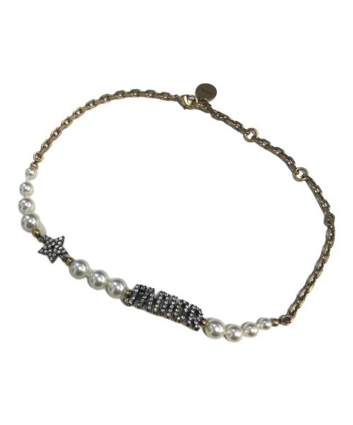 Christian Dior（クリスチャン ディオール）Christian Dior (クリスチャン ディオール) パールラインストーンチョーカー サイズ:表記なしの古着・服飾アイテム