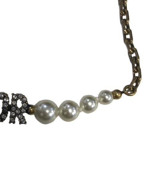 Christian Dior（クリスチャン ディオール）Christian Dior (クリスチャン ディオール) パールラインストーンチョーカー サイズ:表記なしの古着・服飾アイテム