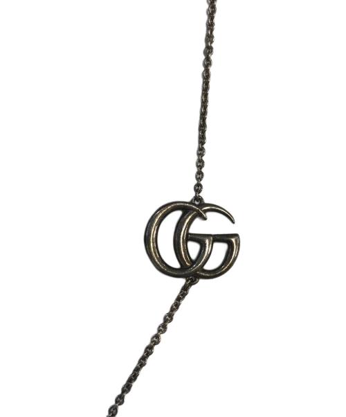 GUCCI（グッチ）GUCCI (グッチ) インターロッキングGフラワーモチーフラインストーンネックレス サイズ:表記なしの古着・服飾アイテム