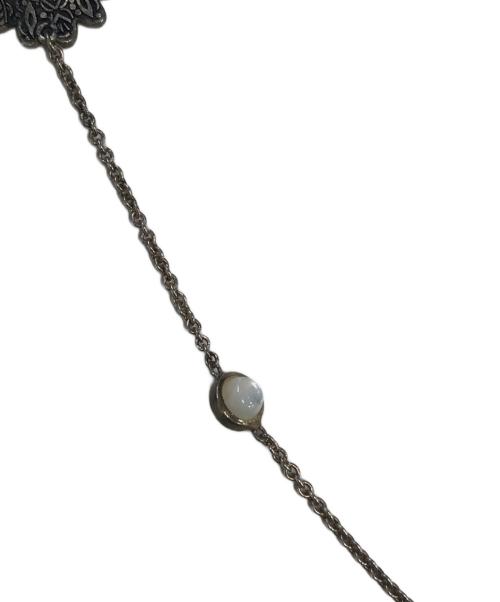 GUCCI（グッチ）GUCCI (グッチ) インターロッキングGフラワーモチーフラインストーンネックレス サイズ:表記なしの古着・服飾アイテム