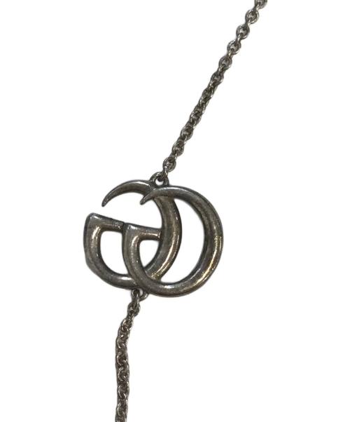 GUCCI（グッチ）GUCCI (グッチ) インターロッキングGフラワーモチーフラインストーンネックレス サイズ:表記なしの古着・服飾アイテム