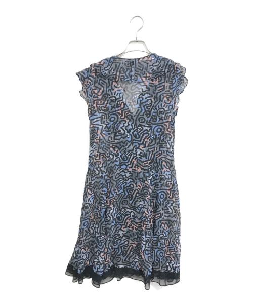 COACH（コーチ）COACH (コーチ) Keith Haring (キースヘリング) 切替ワンピース ネイビー サイズ:2の古着・服飾アイテム