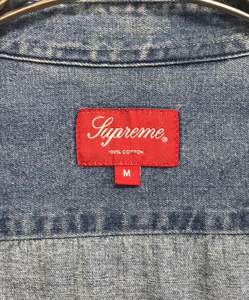 SUPREME（シュプリーム）Supreme (シュプリーム) CLASSIC LOGO DENIM SHIRT ブルー サイズ:Mの古着・服飾アイテム