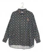 WIND AND SEAウィンダンシー）の古着「総柄シャツ」｜ネイビー