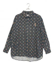 WIND AND SEA（ウィンダンシー）の古着「総柄シャツ」｜ネイビー