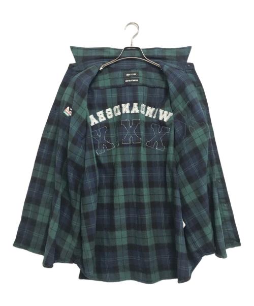 WIND AND SEA（ウィンダンシー）WIND AND SEA (ウィンダンシー) GOD SELECTION XXX (ゴッドセレクショントリプルエックス) チェックシャツ ネイビー サイズ:XLの古着・服飾アイテム