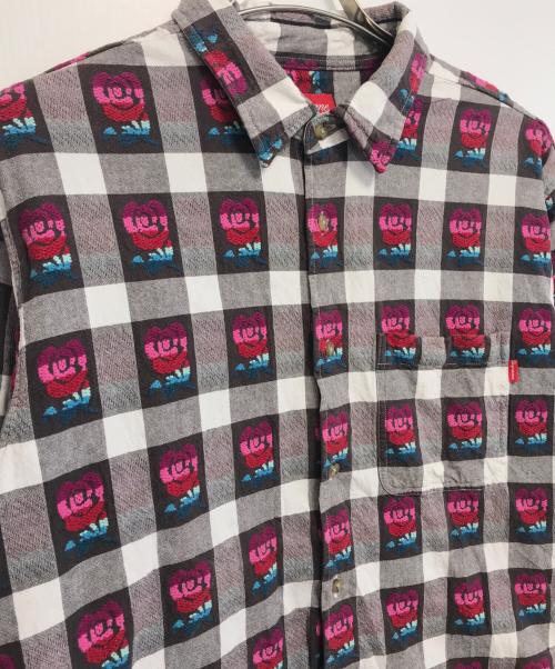 SUPREME（シュプリーム）Supreme (シュプリーム) Rose Buffalo Plaid Shirt レッド サイズ:Mの古着・服飾アイテム