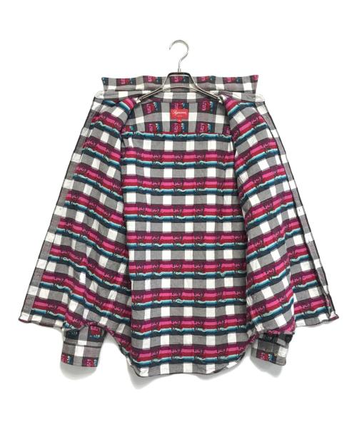 SUPREME（シュプリーム）Supreme (シュプリーム) Rose Buffalo Plaid Shirt レッド サイズ:Mの古着・服飾アイテム