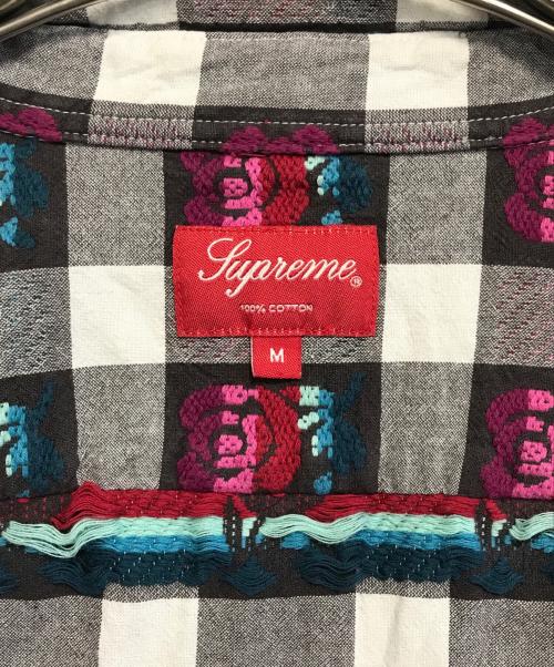 SUPREME（シュプリーム）Supreme (シュプリーム) Rose Buffalo Plaid Shirt レッド サイズ:Mの古着・服飾アイテム