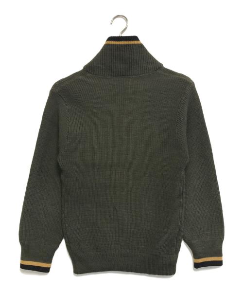 Pilgrim（ピルグリム）Pilgrim (ピルグリム) ジップアップニットカーディガン グリーン サイズ:Sの古着・服飾アイテム