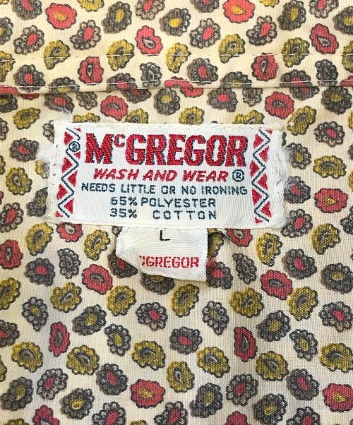 McGREGOR（マックレガー）McGREGOR (マックレガー) 総柄半袖シャツ イエロー サイズ:Lの古着・服飾アイテム