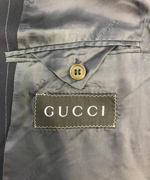 GUCCI（グッチ）GUCCI (グッチ) 3Bテーラードセットアップ ネイビー サイズ:42の古着・服飾アイテム