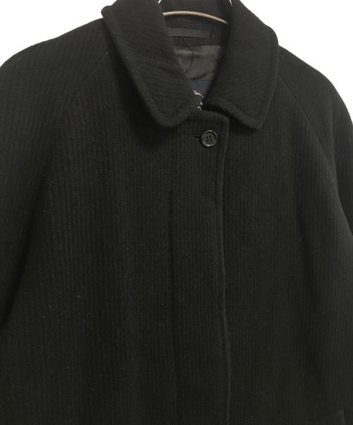 BURBERRY LONDON（バーバリーロンドン）BURBERRY LONDON (バーバリーロンドン) ウールステンカラーコート ブラック サイズ:10の古着・服飾アイテム