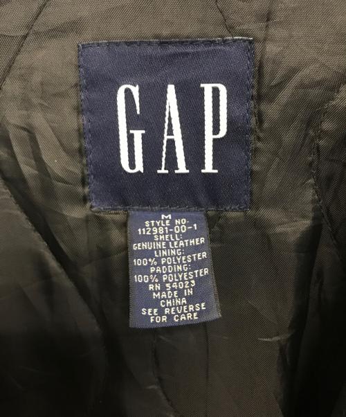 GAP（ギャップ）GAP (ギャップ) レザーカーコート ブラック サイズ:Mの古着・服飾アイテム