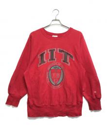 Champion（チャンピオン）の古着「リバースウィーブスウェット」｜レッド