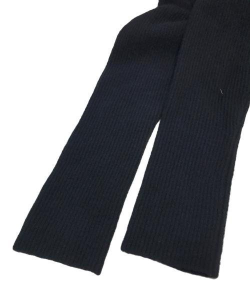 YOHJI YAMAMOTO（ヨウジヤマモト）YOHJI YAMAMOTO (ヨウジヤマモト) ウール混リブドレープカーディガン ブラック サイズ:2の古着・服飾アイテム