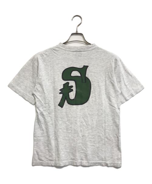 stussy（ステューシー）stussy (ステューシー) プリントTシャツ グレー サイズ:Mの古着・服飾アイテム