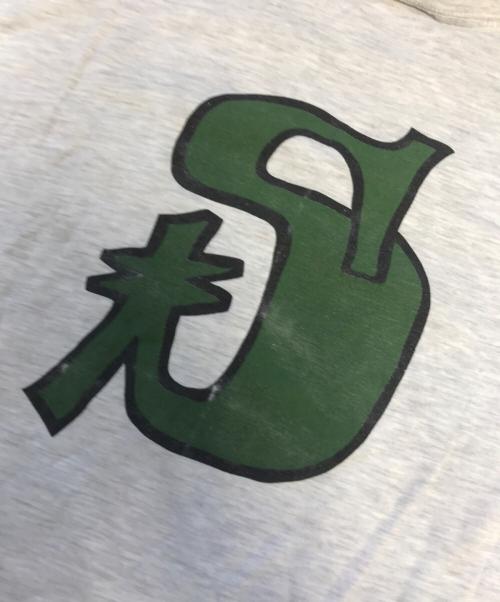 stussy（ステューシー）stussy (ステューシー) プリントTシャツ グレー サイズ:Mの古着・服飾アイテム