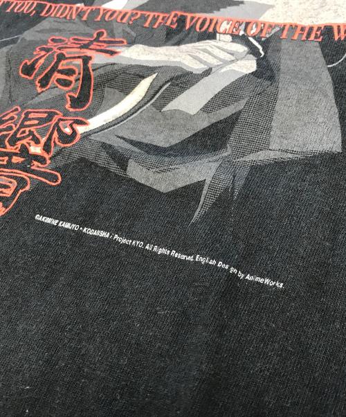 アニメーションTシャツ（アニメーションTシャツ）アニメーションTシャツ (アニメーションTシャツ) 00s SAMURAI DEEPER KYO(サムライ ディーパー・キョウ) アニメーションTシャツ ブラック サイズ:Lの古着・服飾アイテム