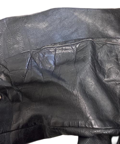 VINTAGE（ヴィンテージ）VINTAGE (ヴィンテージ) シングルライダースジャケット ブラック サイズ:表記なしの古着・服飾アイテム