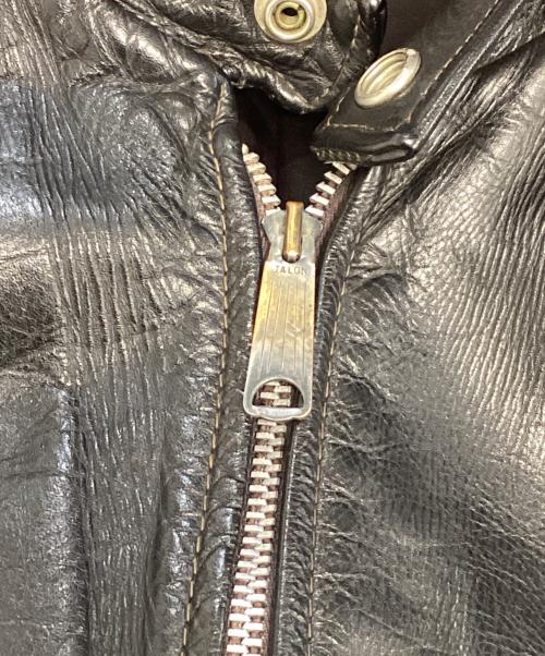 VINTAGE（ヴィンテージ）VINTAGE (ヴィンテージ) シングルライダースジャケット ブラック サイズ:表記なしの古着・服飾アイテム