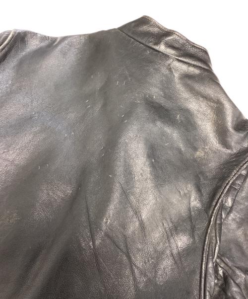 VINTAGE（ヴィンテージ）VINTAGE (ヴィンテージ) シングルライダースジャケット ブラック サイズ:表記なしの古着・服飾アイテム