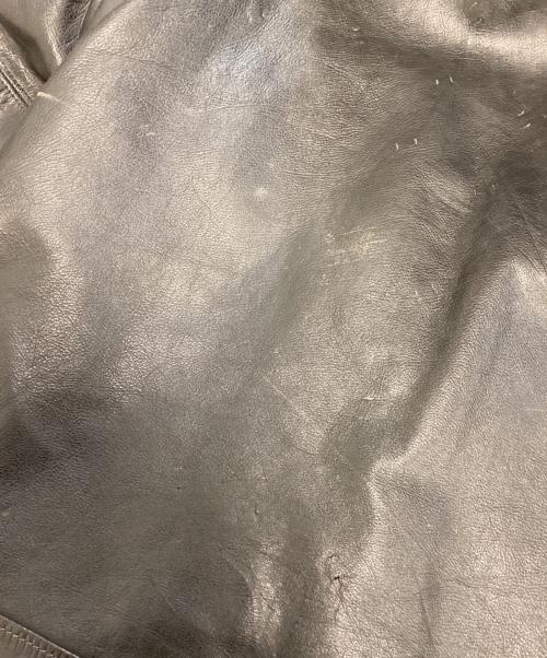 VINTAGE（ヴィンテージ）VINTAGE (ヴィンテージ) シングルライダースジャケット ブラック サイズ:表記なしの古着・服飾アイテム