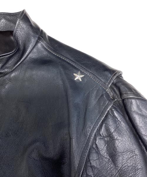 VINTAGE（ヴィンテージ）VINTAGE (ヴィンテージ) シングルライダースジャケット ブラック サイズ:表記なしの古着・服飾アイテム