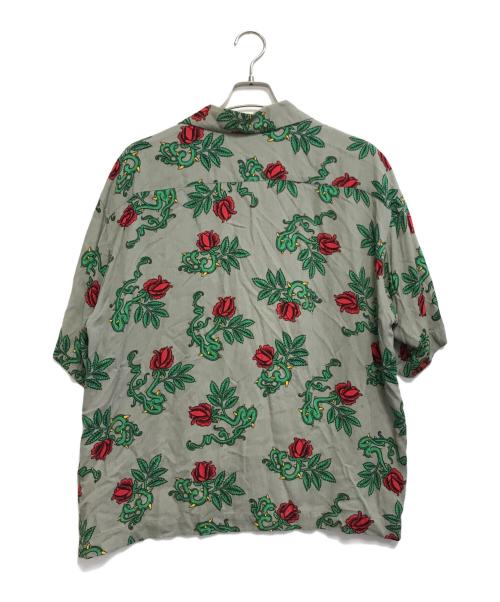 UNUSED（アンユーズド）UNUSED (アンユーズド) Rose pattern short sleeve shirt オリーブ サイズ:3の古着・服飾アイテム