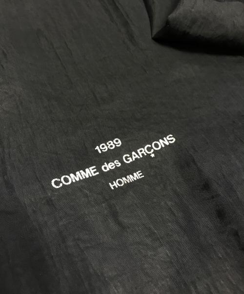 COMME des GARCONS HOMME（コムデギャルソン オム）COMME des GARCONS HOMME (コムデギャルソン オム) 80's ロゴプリントコーチジャケット ブラック サイズ:Mの古着・服飾アイテム