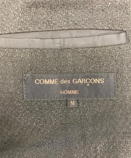 COMME des GARCONS HOMME（コムデギャルソン オム）COMME des GARCONS HOMME (コムデギャルソン オム) リネンテーラードジャケット ブラック サイズ:Mの古着・服飾アイテム