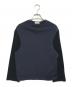 COMME des GARCONS（コムデギャルソン）の古着「ベロア切替L/Sカットソー」｜ネイビー