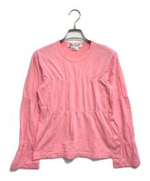 COMME des GARCONS COMME des GARCONS（コムデギャルソン コムデギャルソン）の古着「ロングスリーブカットソー」｜ピンク