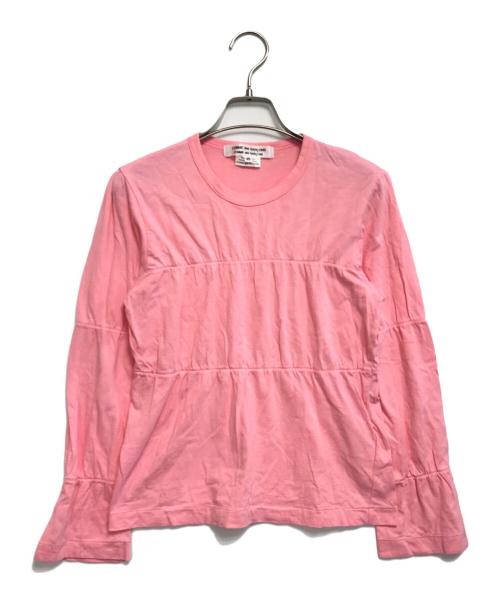 COMME des GARCONS COMME des GARCONS（コムデギャルソン コムデギャルソン）COMME des GARCONS COMME des GARCONS (コムデギャルソン コムデギャルソン) ロングスリーブカットソー ピンク サイズ:XSの古着・服飾アイテム