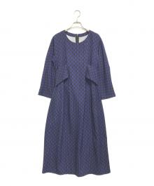 COMME des GARCONS COMME des GARCONS（コムデギャルソン コムデギャルソン）の古着「総柄ワンピース」｜ネイビー